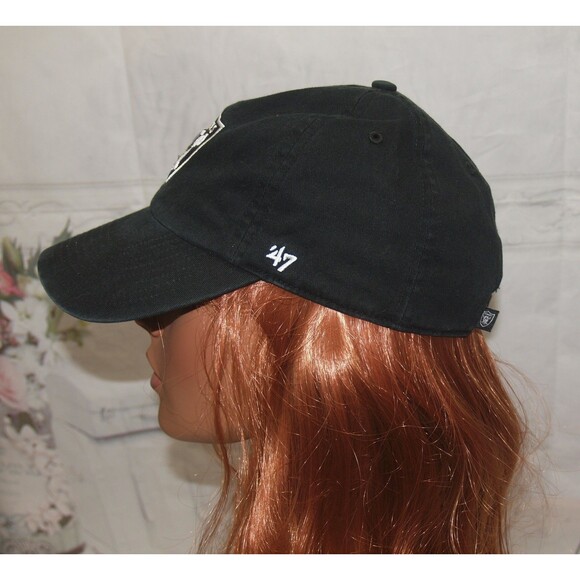 Las Vegas Raiders Official NFL '47 Brand Youth Hat Has Stonewashed Look Unisex - Picture 4 of 6